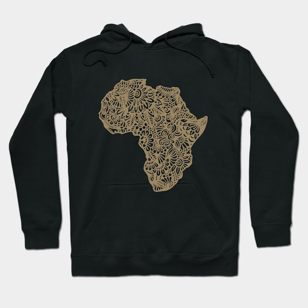 Mandala Africa Hoodie by Look Up Tees